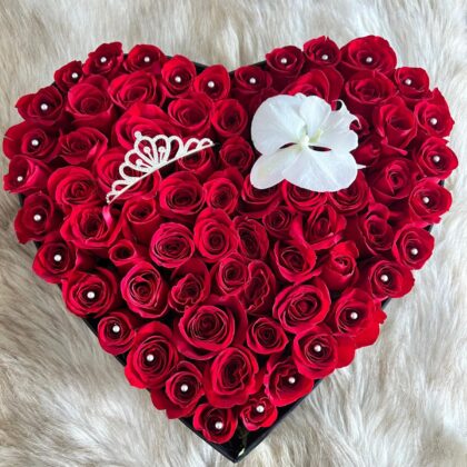 Large Orchid Heart