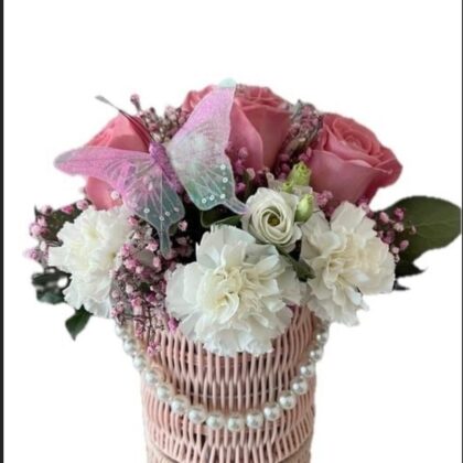 Purple Flower Basket