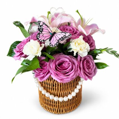 Sweet Butterfly Basket